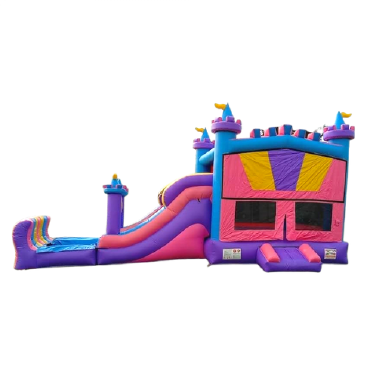 Girlie Bounce House Slide Combo