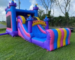 pink20combo201 1674591854 Girlie Bounce House Slide Combo