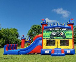 red20combo20grass20game20on 1686065496 Red Bounce House Slide Combo